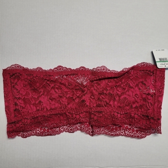 Intimately Free People Burgundy Red Lacey Looks Bandeau - Picture 4 of 6
